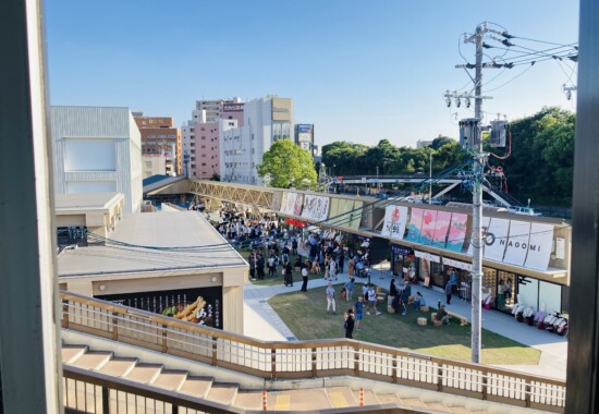 リアパーソナルジム熱田区_リア熱田店から撮影したあつたnagAya開業初日の画像